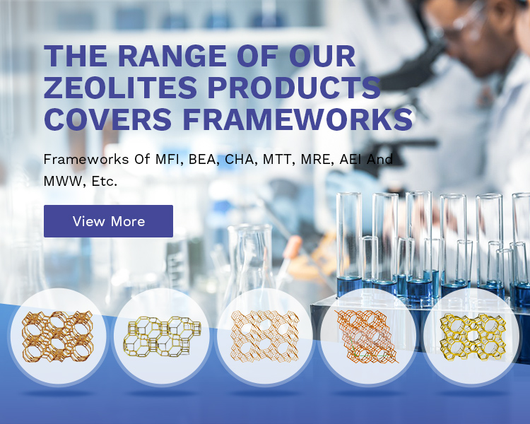 the range of our zeolites products covers frameworks